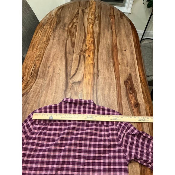 Hawker Rye Mens Slim Fit Stretch Button Down Shirt Purple Pink Plaid Long Sleeve - Picture 9 of 13